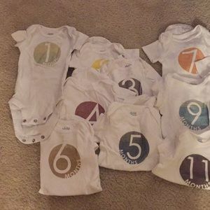 Monthly onesies